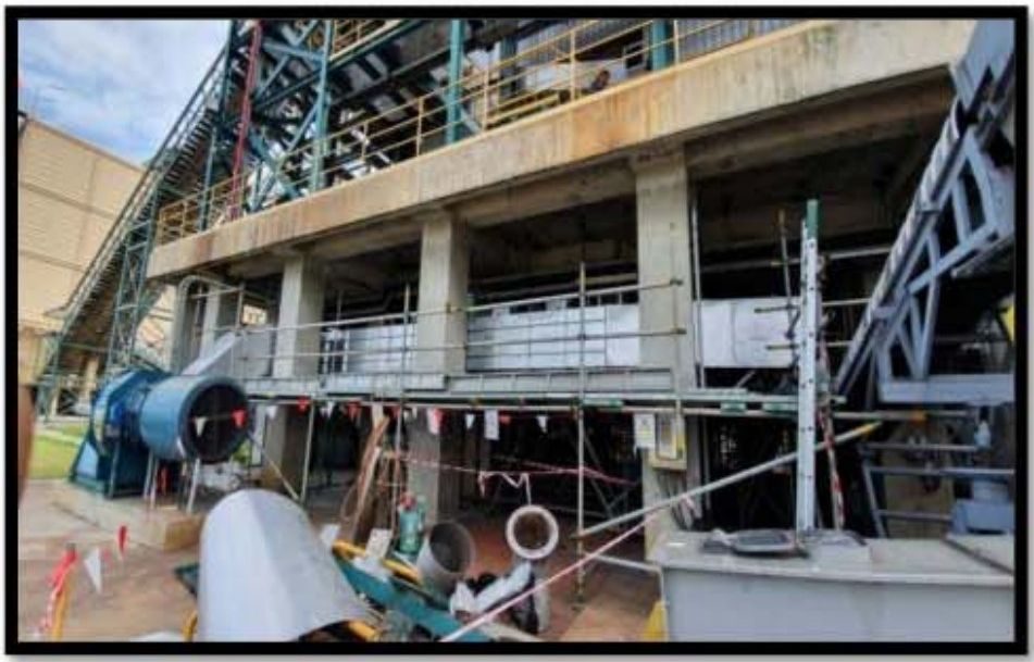 Ajinomoto biomass plant boiler house and fuel conveyor
