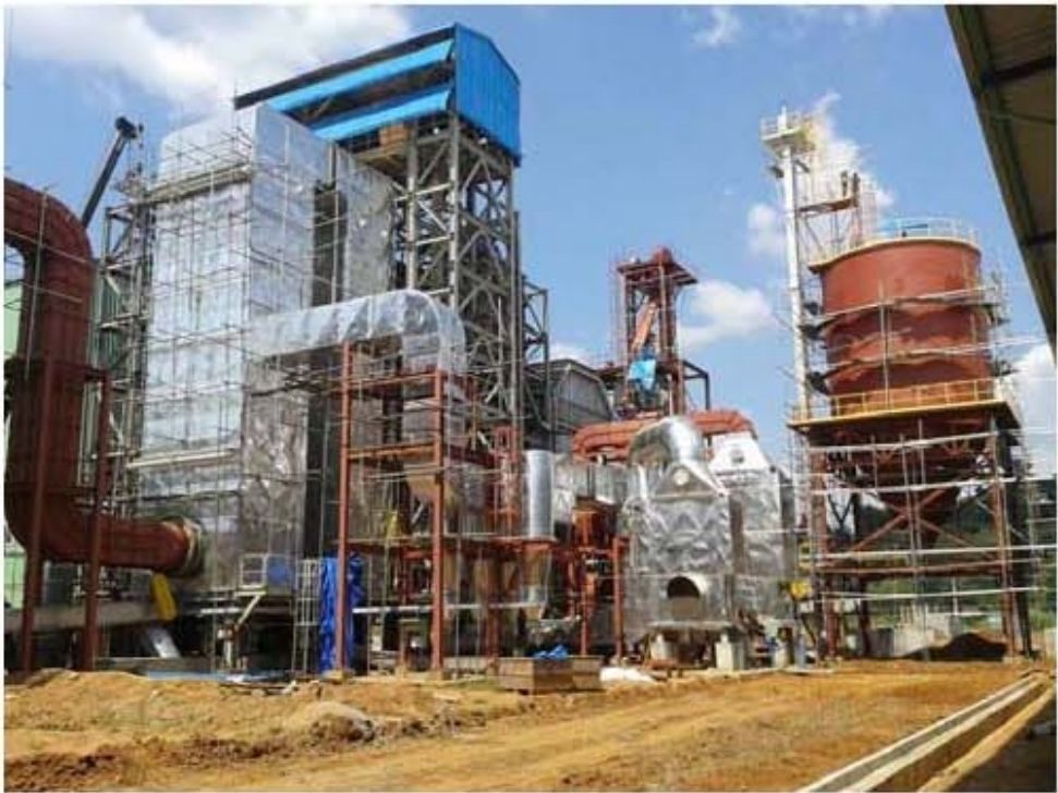 Erection of the EtaComb 450 combustion system