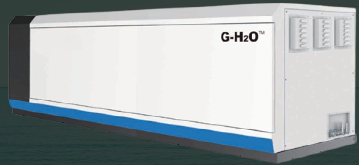 G-H2O container-sized hydrogen power generation unit